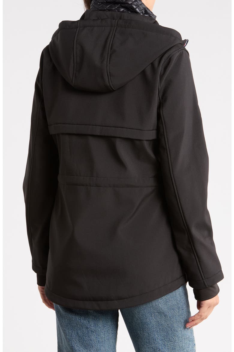 Zip Front Bib Inset Anorak, Alternate, color, BLACK