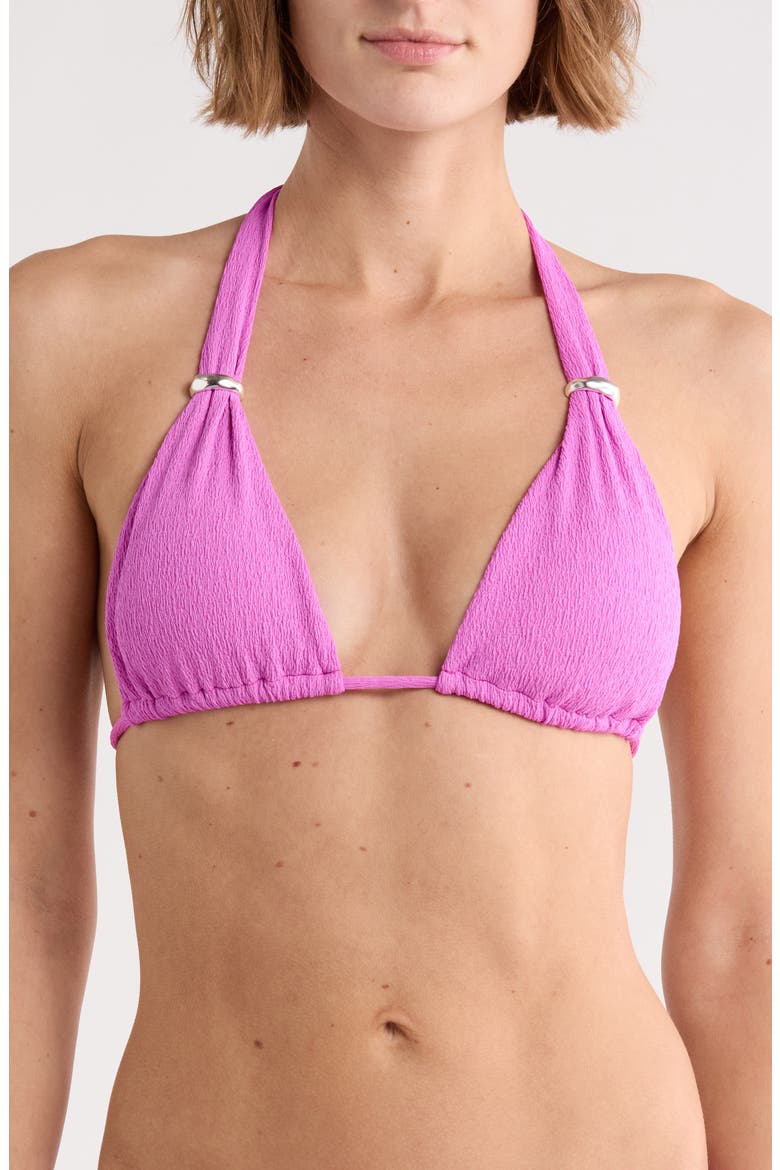 Firenze Bia Triangle Bikini Top, Main, color, PINK