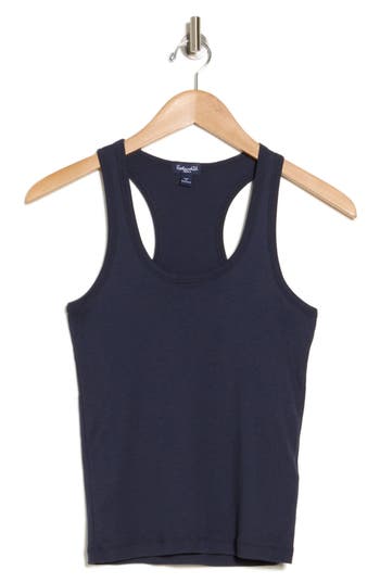 Splendid Rib Knit Tank In Navy