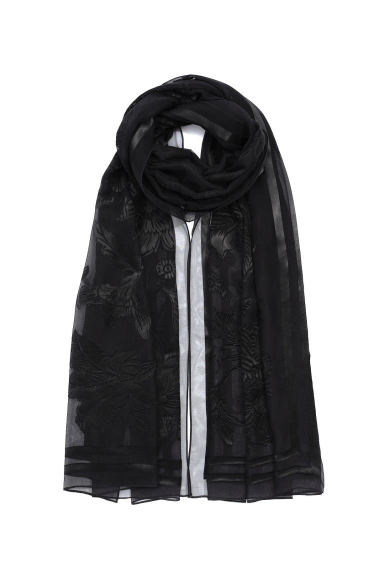 Sunkissed Silhouette Occasion Wrap, Alternate, color, Black