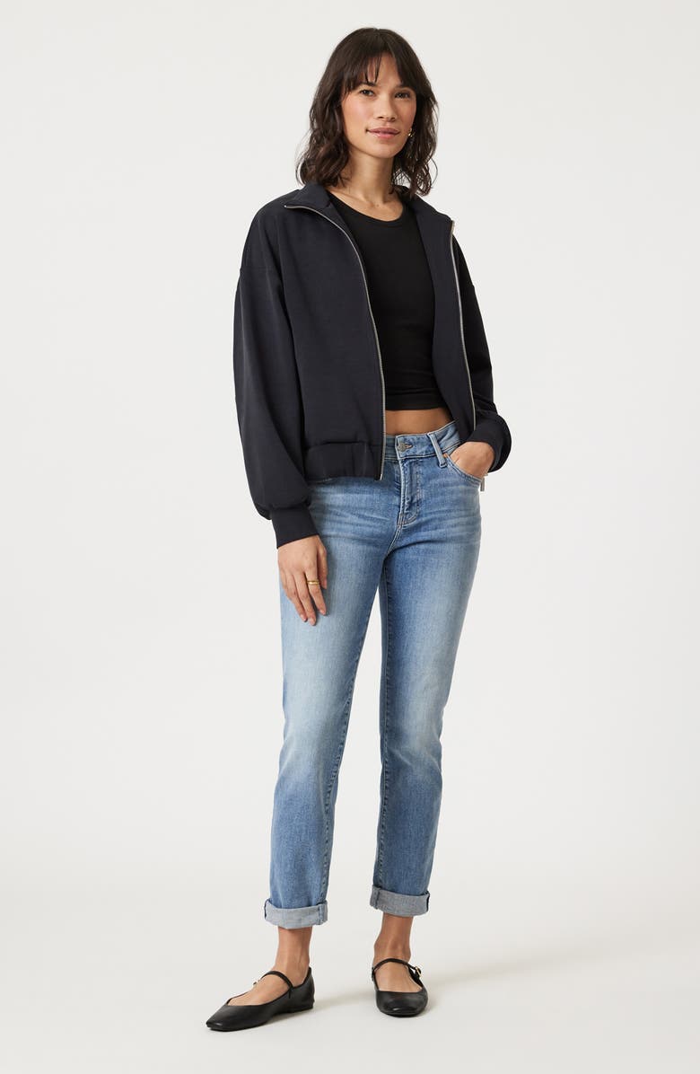 Mavi Jeans Emma Low Rise Slim Boyfriend Jeans, Alternate, color, Light Brushed Flex Blue