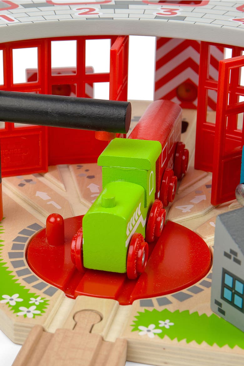 Five Way Engine Shed, Alternate, color, Red