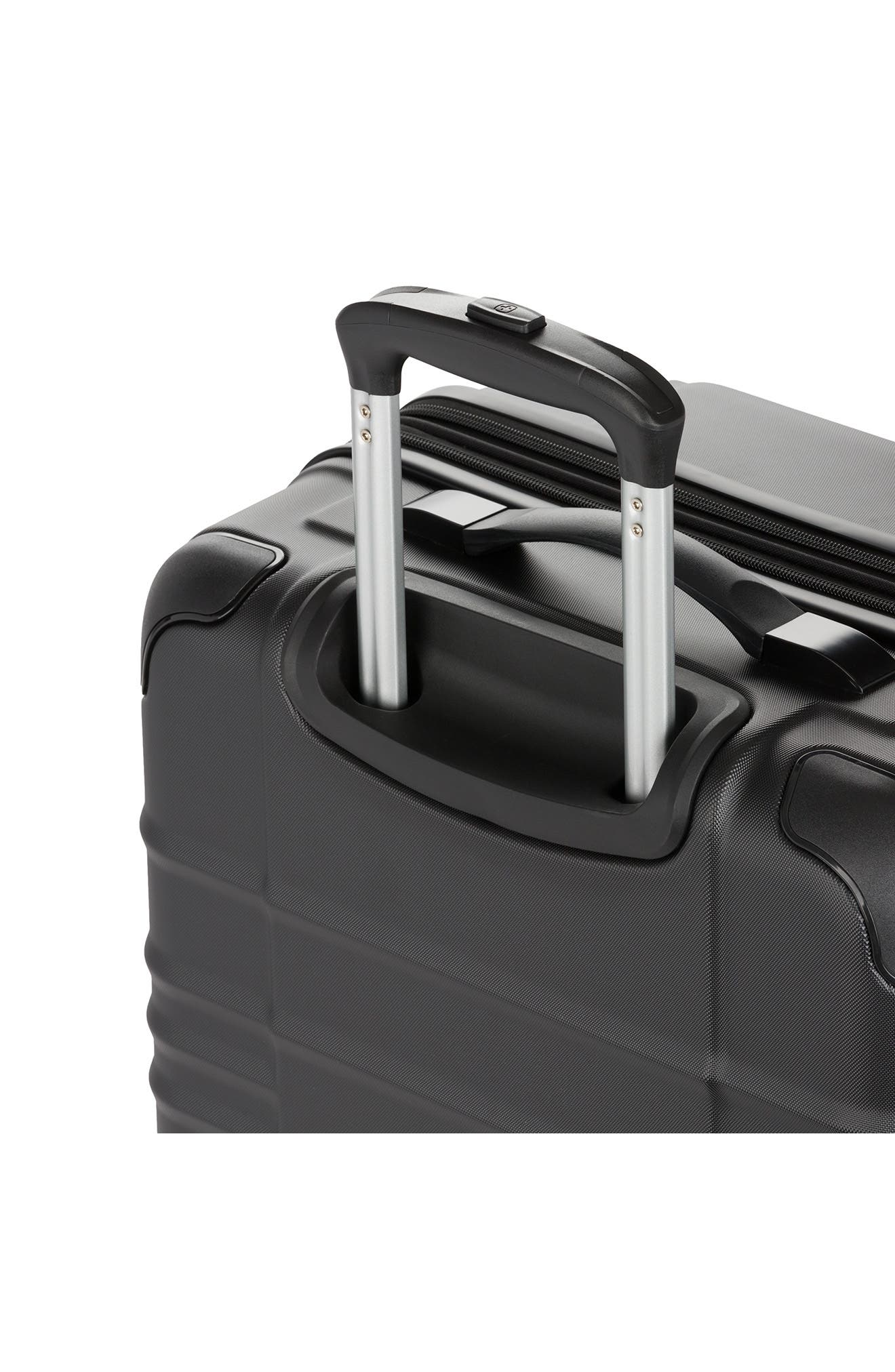 SWISSGEAR 24-Inch Hardside Spinner Carry-On Suitcase, Alternate, color, Black