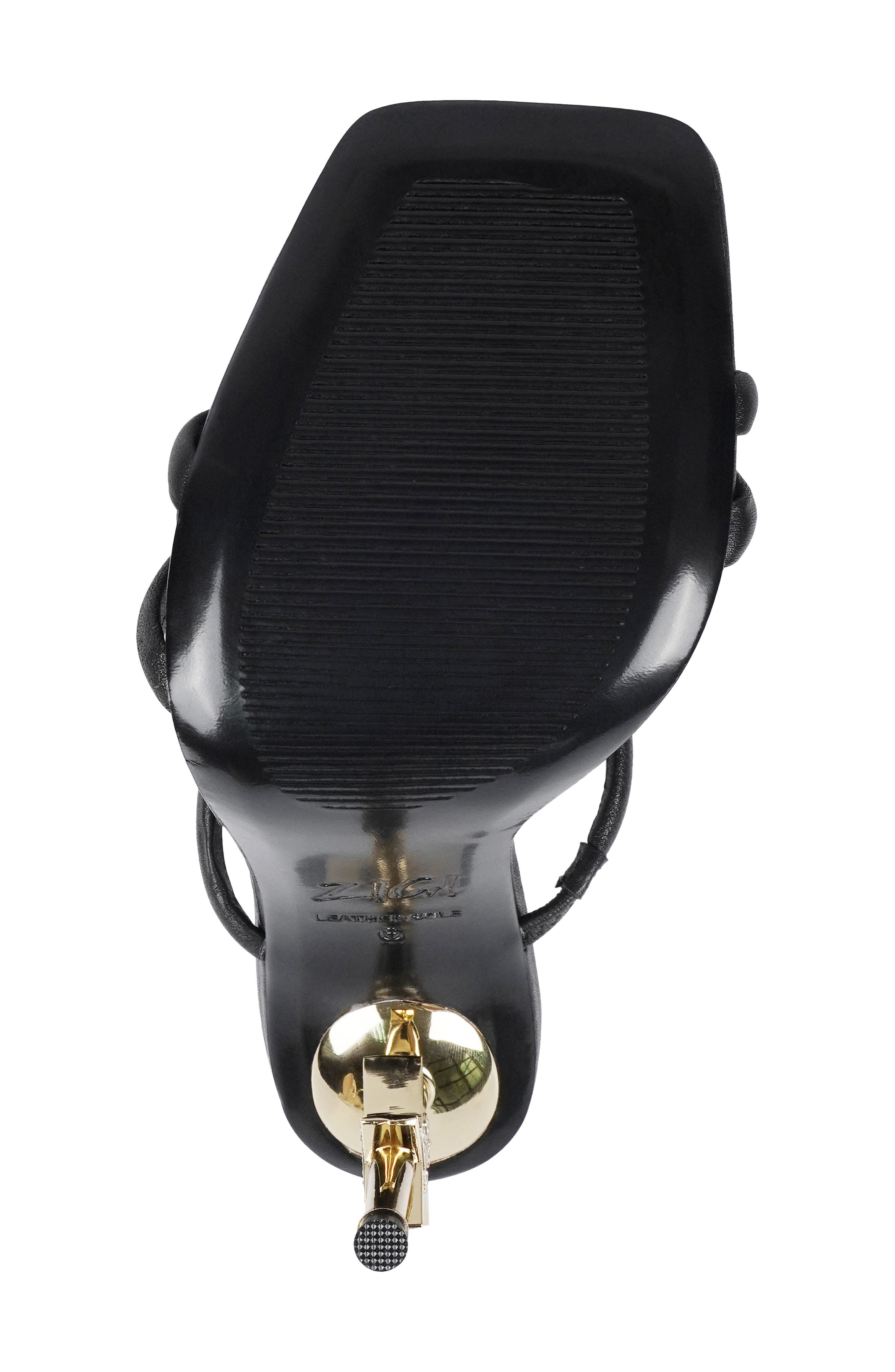 ZIGI Strappy Stiletto Sandal, Alternate, color, Black Leather