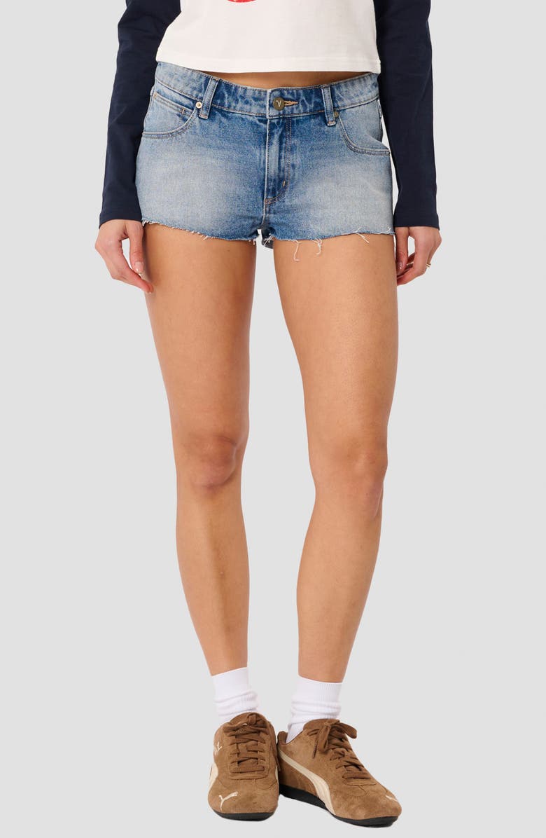 ABRAND Cutoff Denim Shorts, Main, color, Tamara