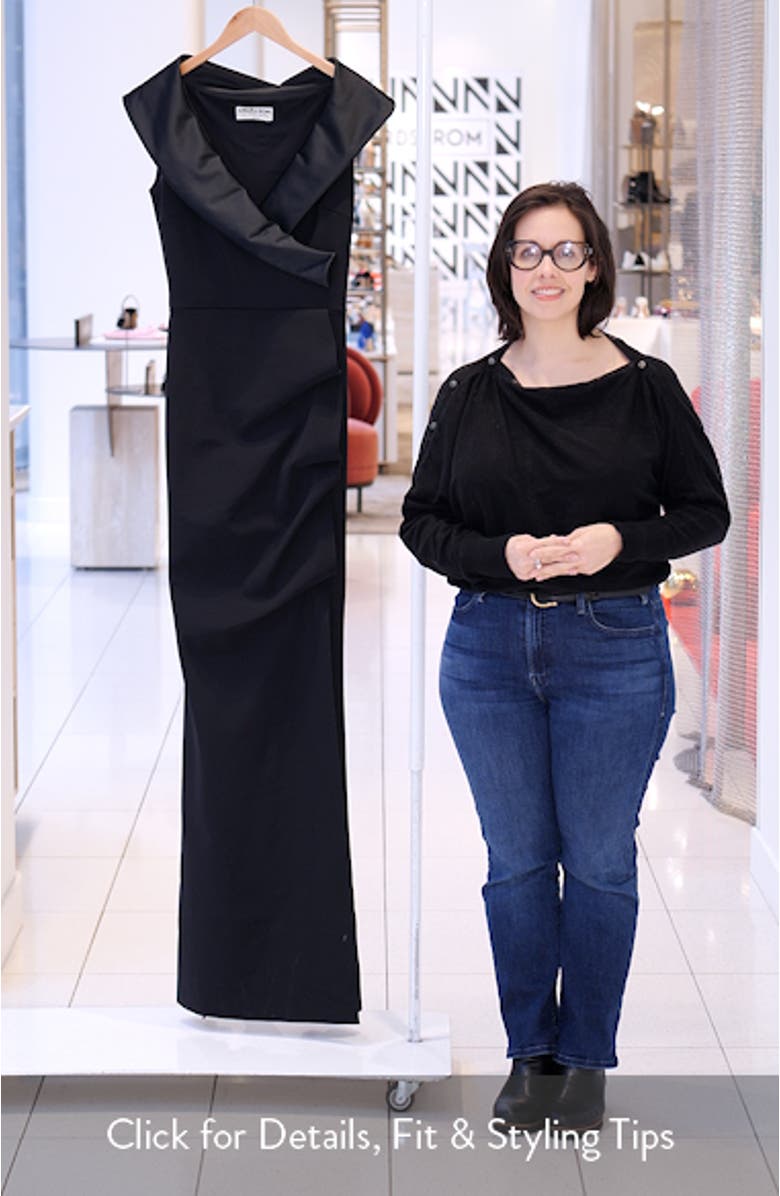 Fiy Satin Trim Mermaid Gown, sales video thumbnail