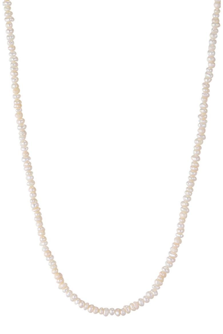 Keshi Freshwater Pearl Necklace, Main, color, WHITE