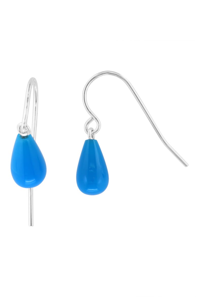 Turquoise Drop Earrings, Main, color, BLUE