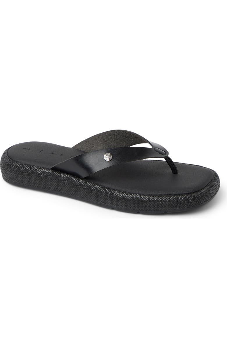 Reef Sunset Low Maya Flip Flop, Main, color, Black/Black