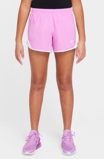 Nike Tempo Big Kids' (girls') Dri-fit Running Shorts In Rush Fuchsia/white/white