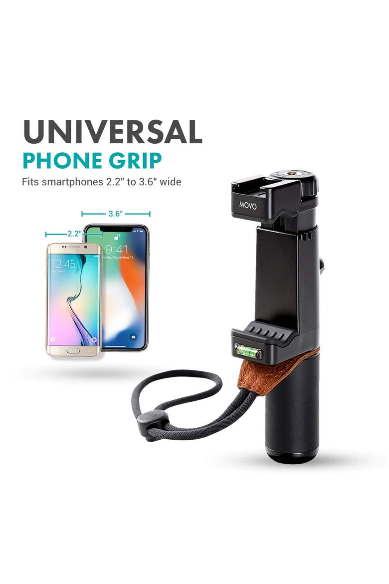 Vlog Kit V7 - YouTube Starter Kit with Grip, Stereo Microphone, Light, and Wireless Remote, Alternate, color, Black