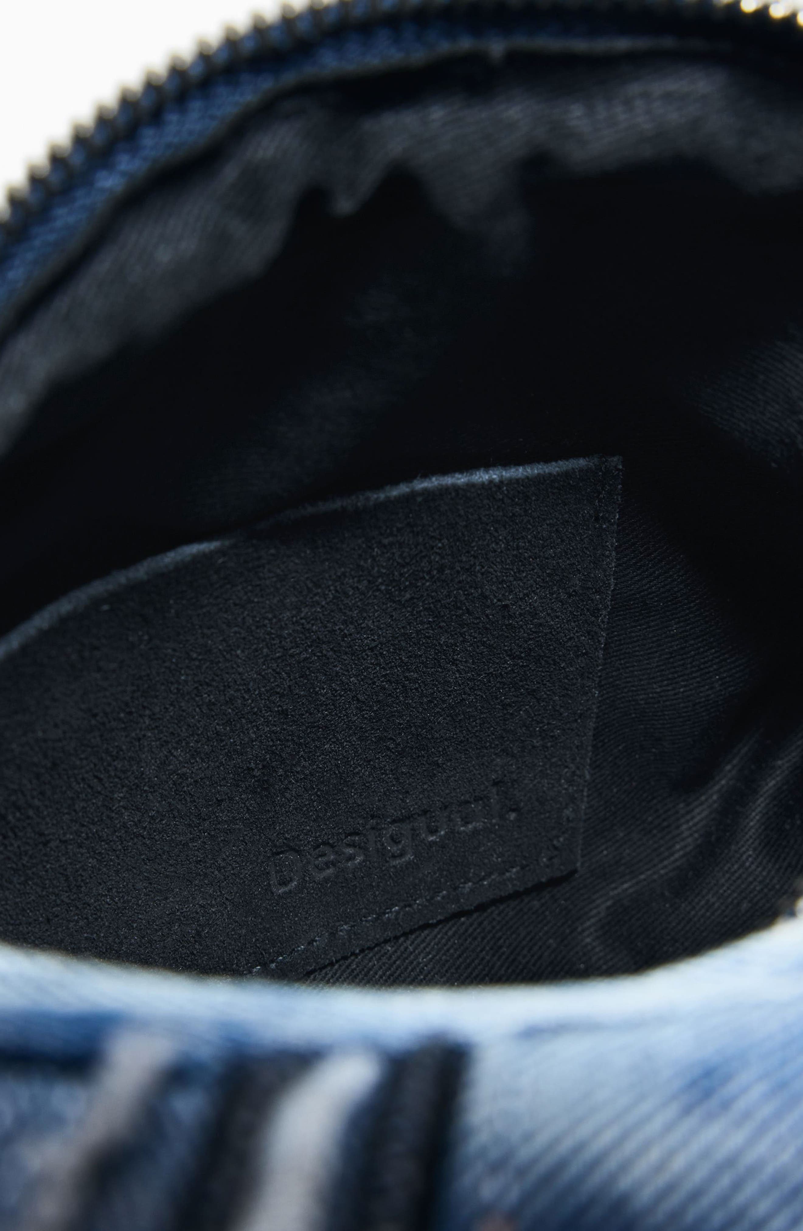 Desigual Denim Shoulder Bag, Alternate, color, Dark Blue