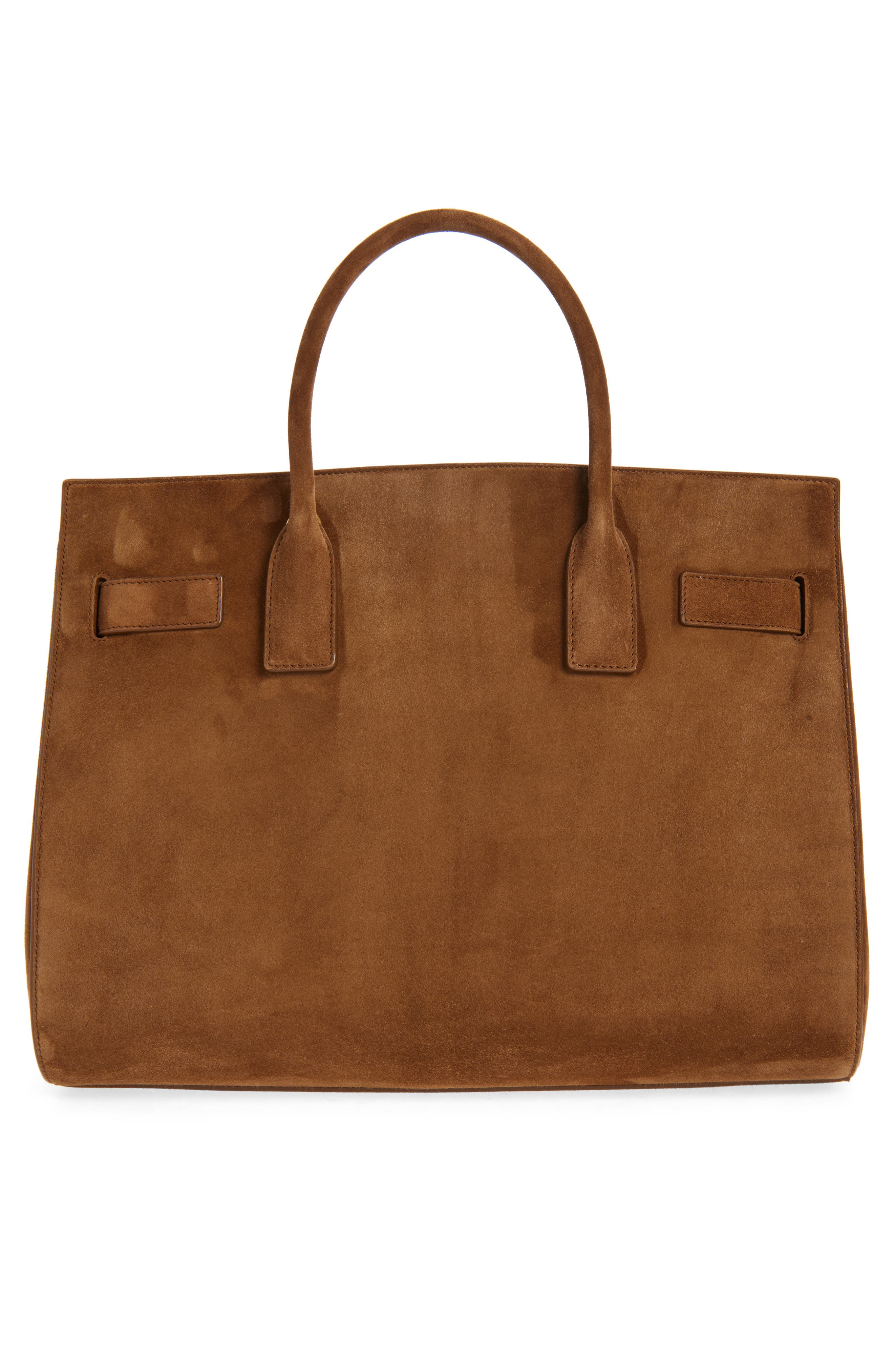 Saint Laurent Large Sac de Jour Suede Tote, Alternate, color, 