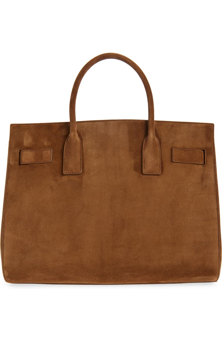 Saint Laurent Large Sac de Jour Suede Tote, Alternate, color,