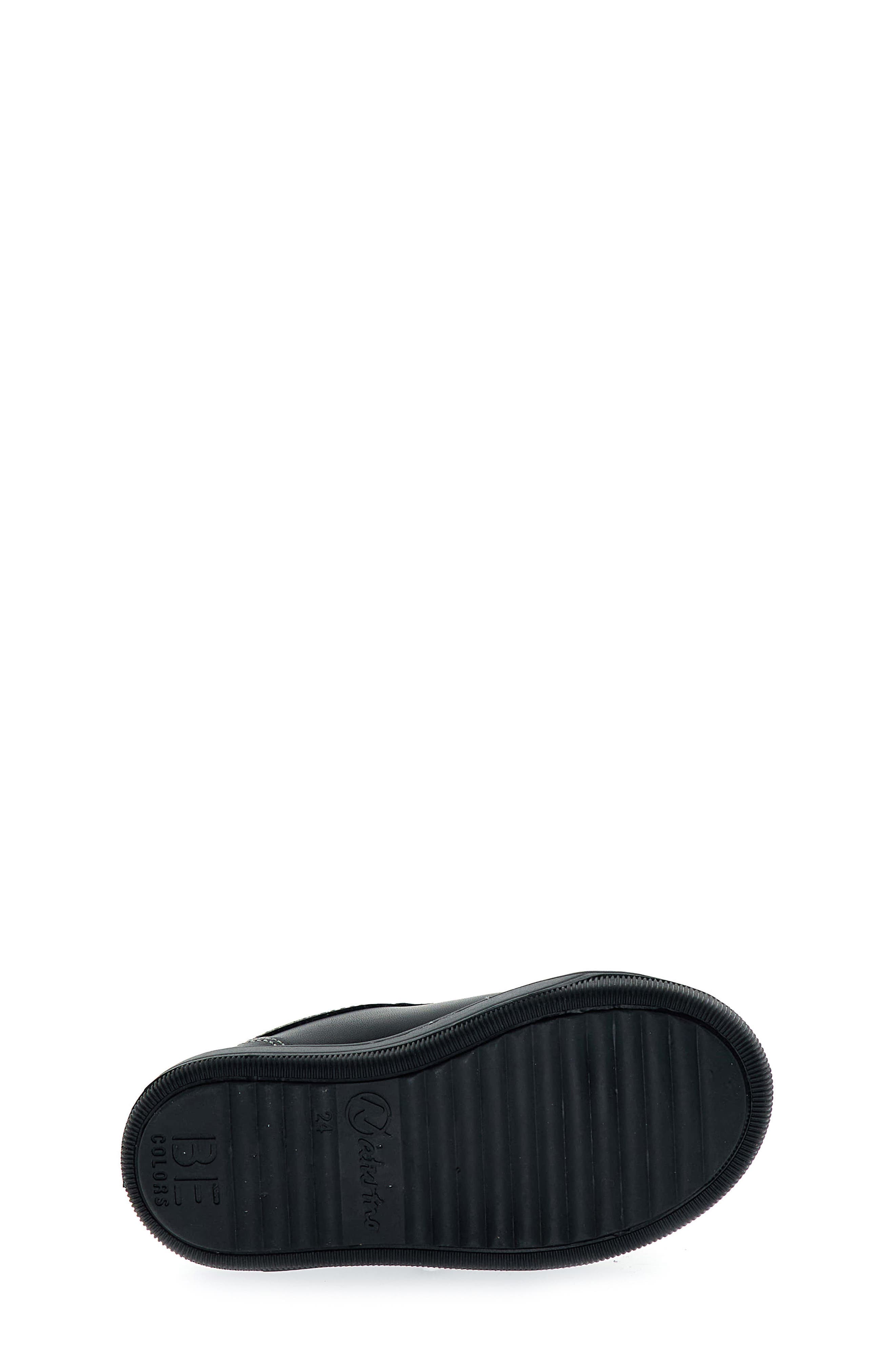 Kids' Minds Leather Sneaker, Alternate, color, BLACK