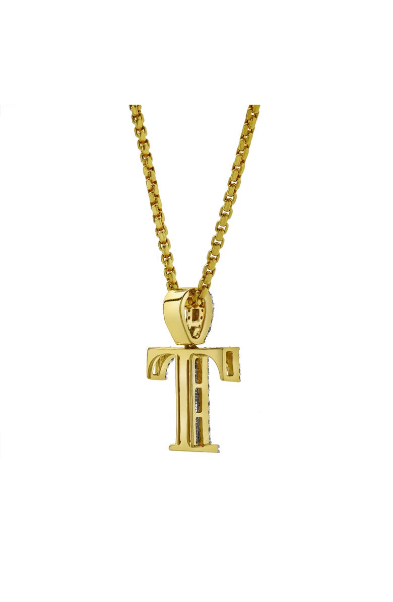 LuvMyJewelry T Initial Diamond Pendant 10K Yellow Gold - 0.59 Carats, Alternate, color, 10K Yellow Gold