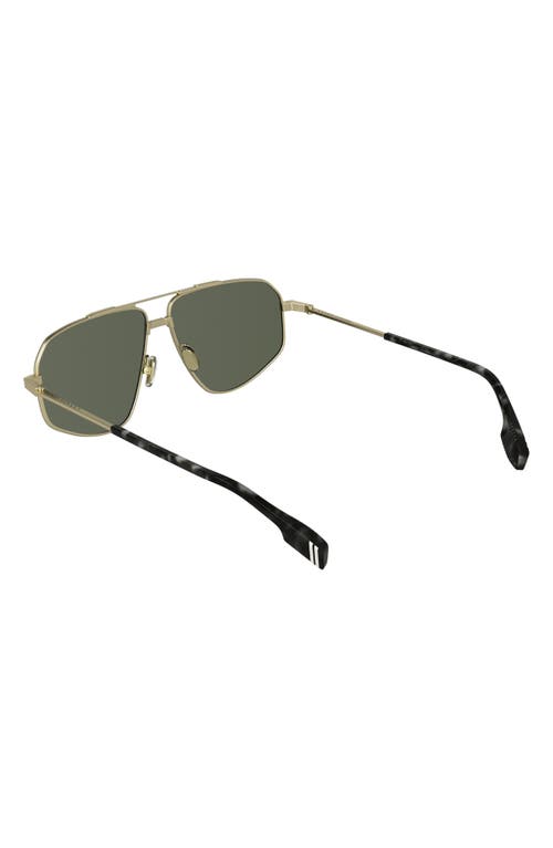 Canada Goose 61mm Polarized Aviator Sunglasses In Matte Gold