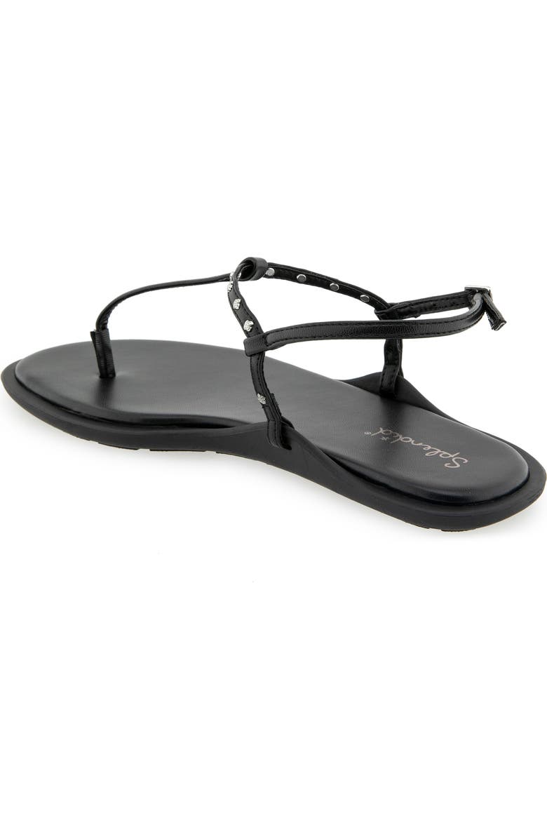 Splendid Asher Studded T-Strap Sandal, Alternate, color, Black