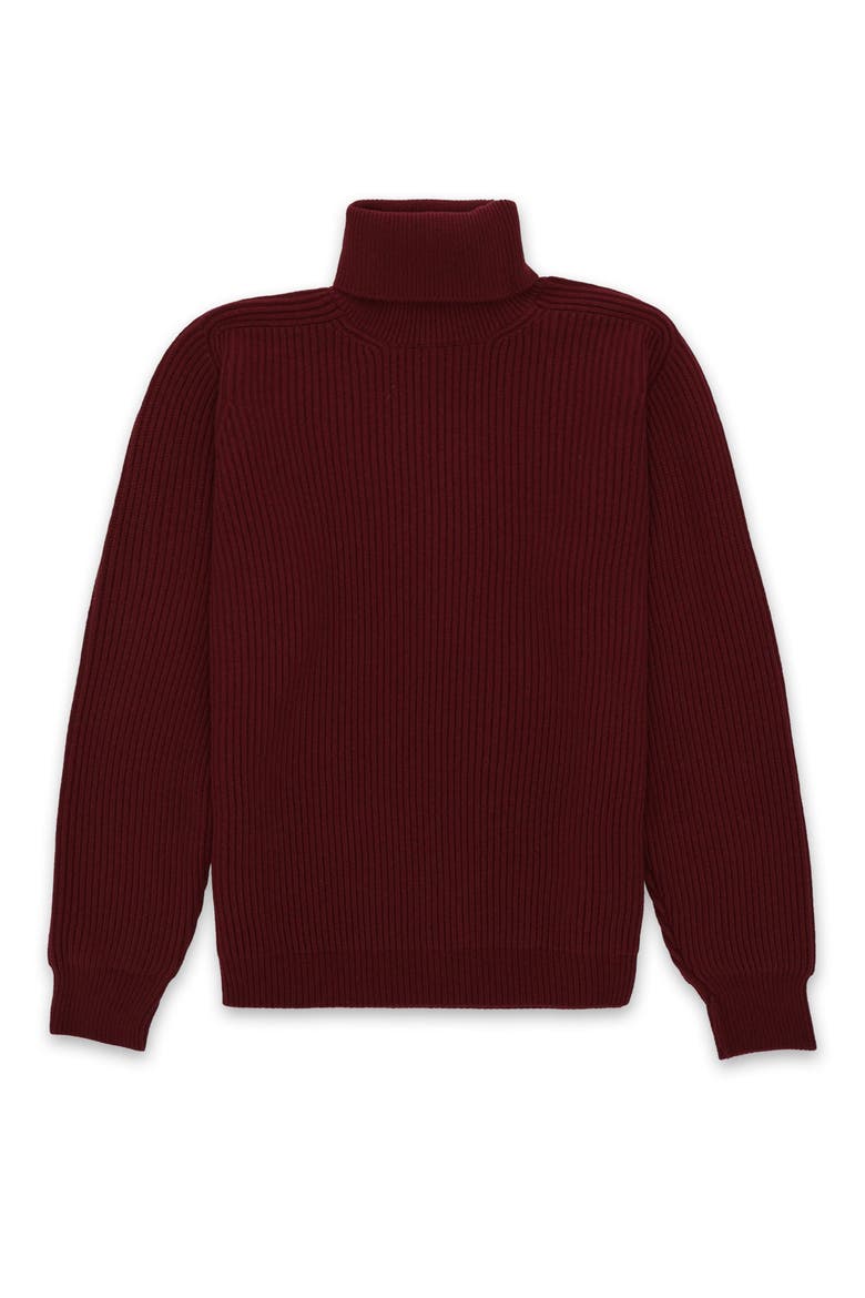 Brighton High Neck Jumper, Main, color, Burgundy