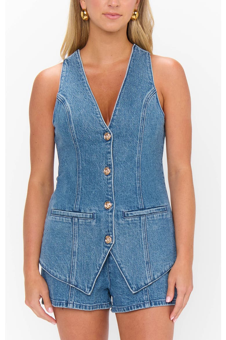 Venture Out Romper, Main, color, Ripple Indigo