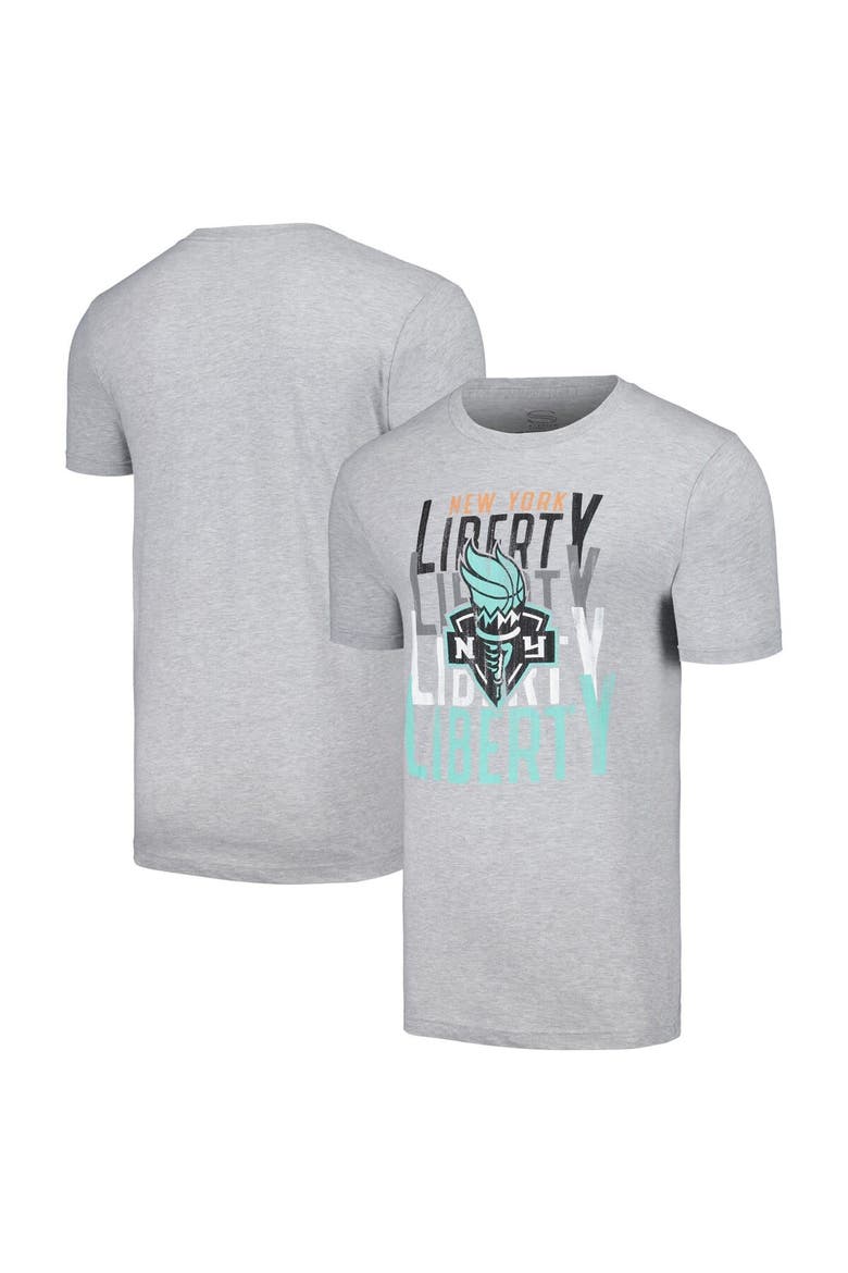 Unisex Stadium Essentials Heather Gray New York Liberty Dedication T-Shirt, Main, color, Heather Gray