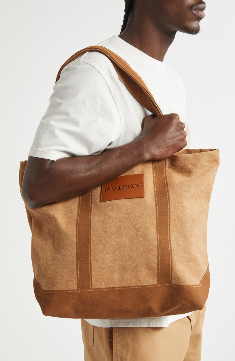 JW Anderson Digital Print Canvas Tote, Alternate, color,