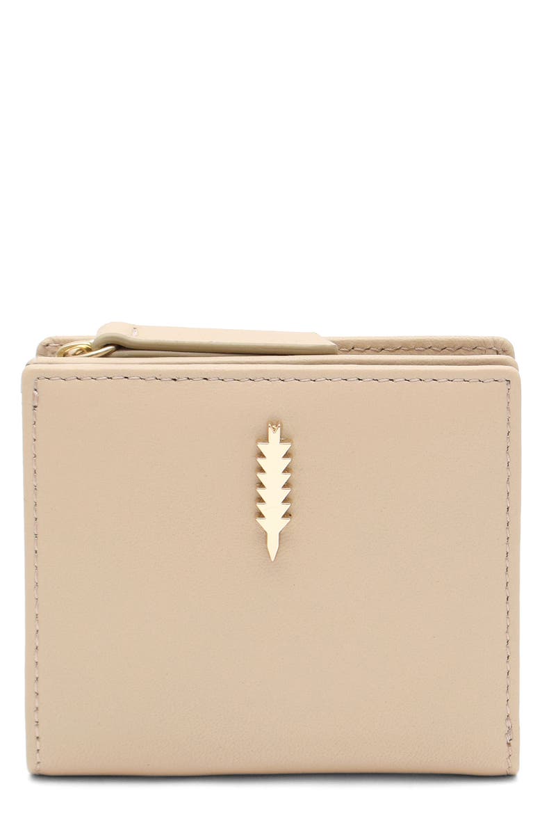 Lexi Leather Bifold Wallet, Main, color, CASHEW