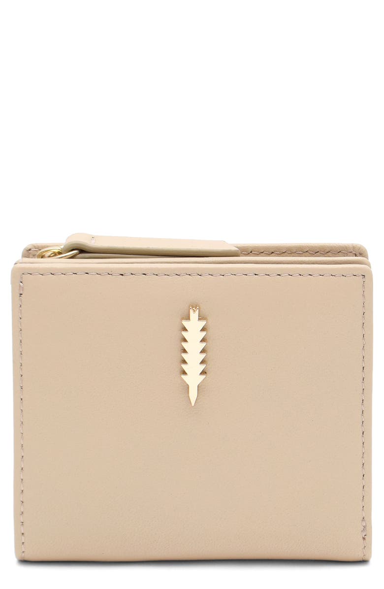 Thacker Lexi Leather Bifold Wallet, Main, color, Cashew