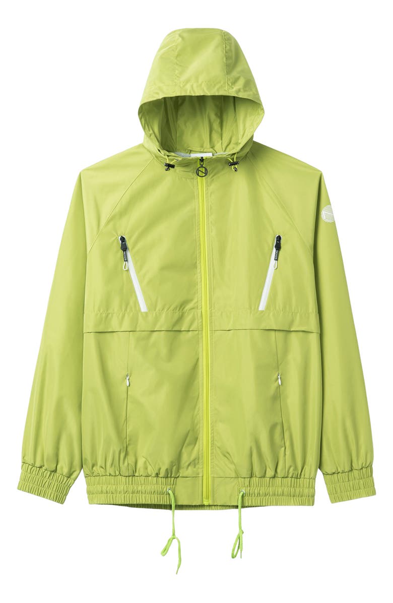 Noize Lija Windbreaker Jacket, Alternate, color, Dark Citron