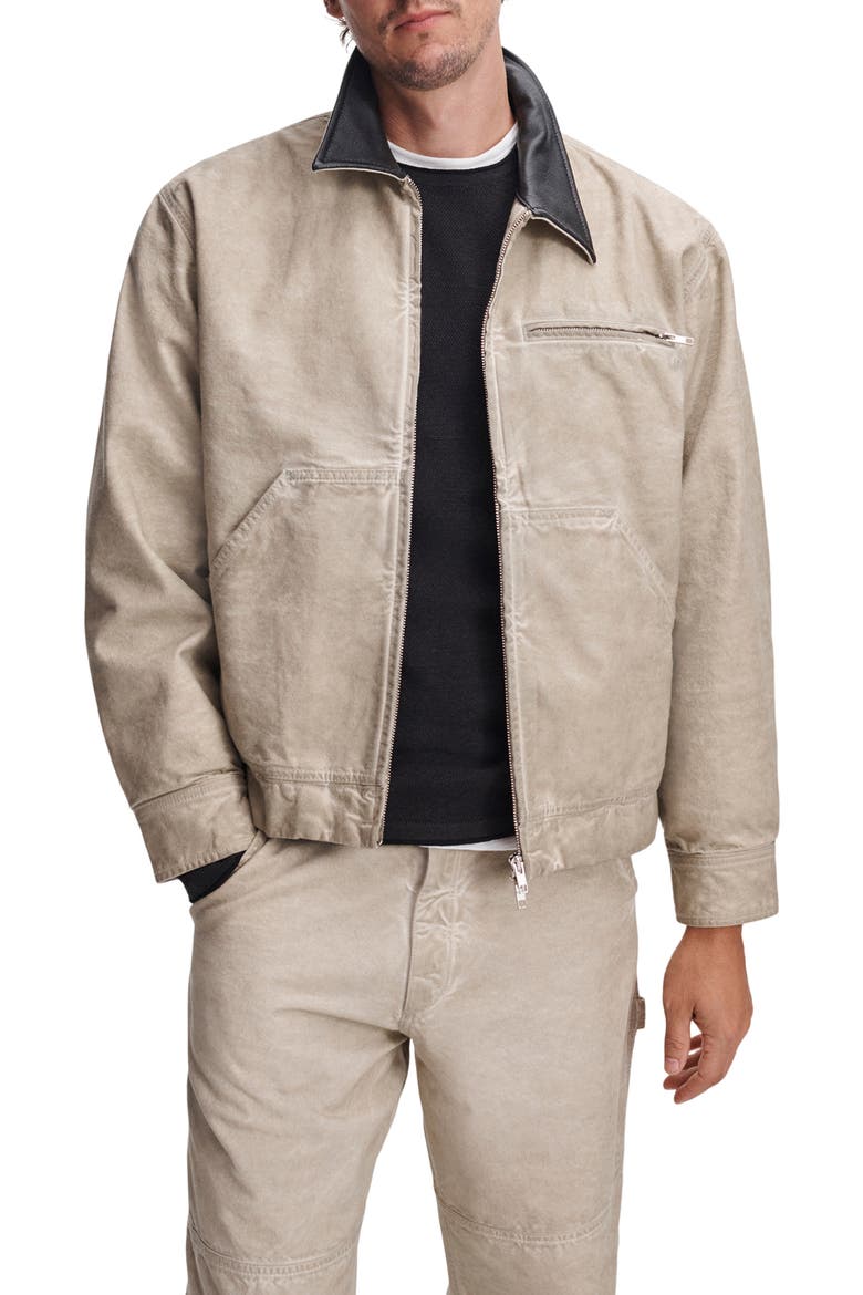 Denim Workwear Jacket, Main, color, OIL WASH