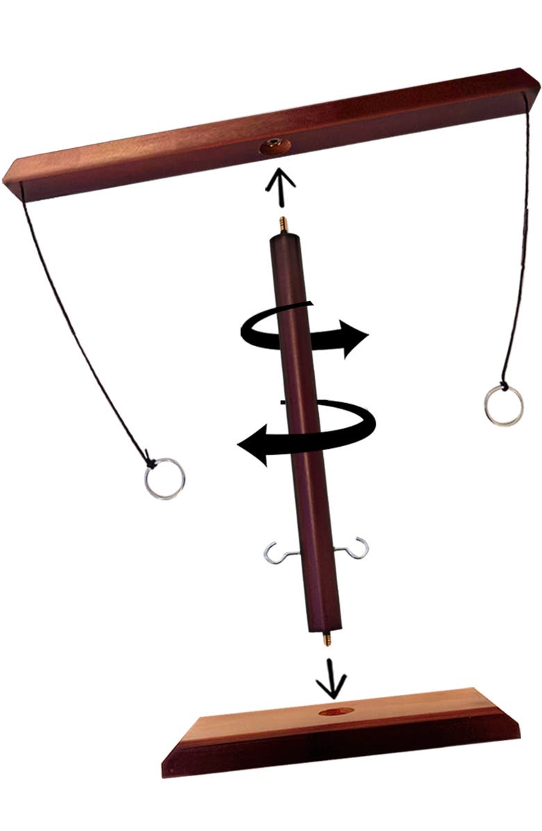 Swooc Games Battle Hooks | 2 Player Hook & Ring Game, Alternate, color, Brown