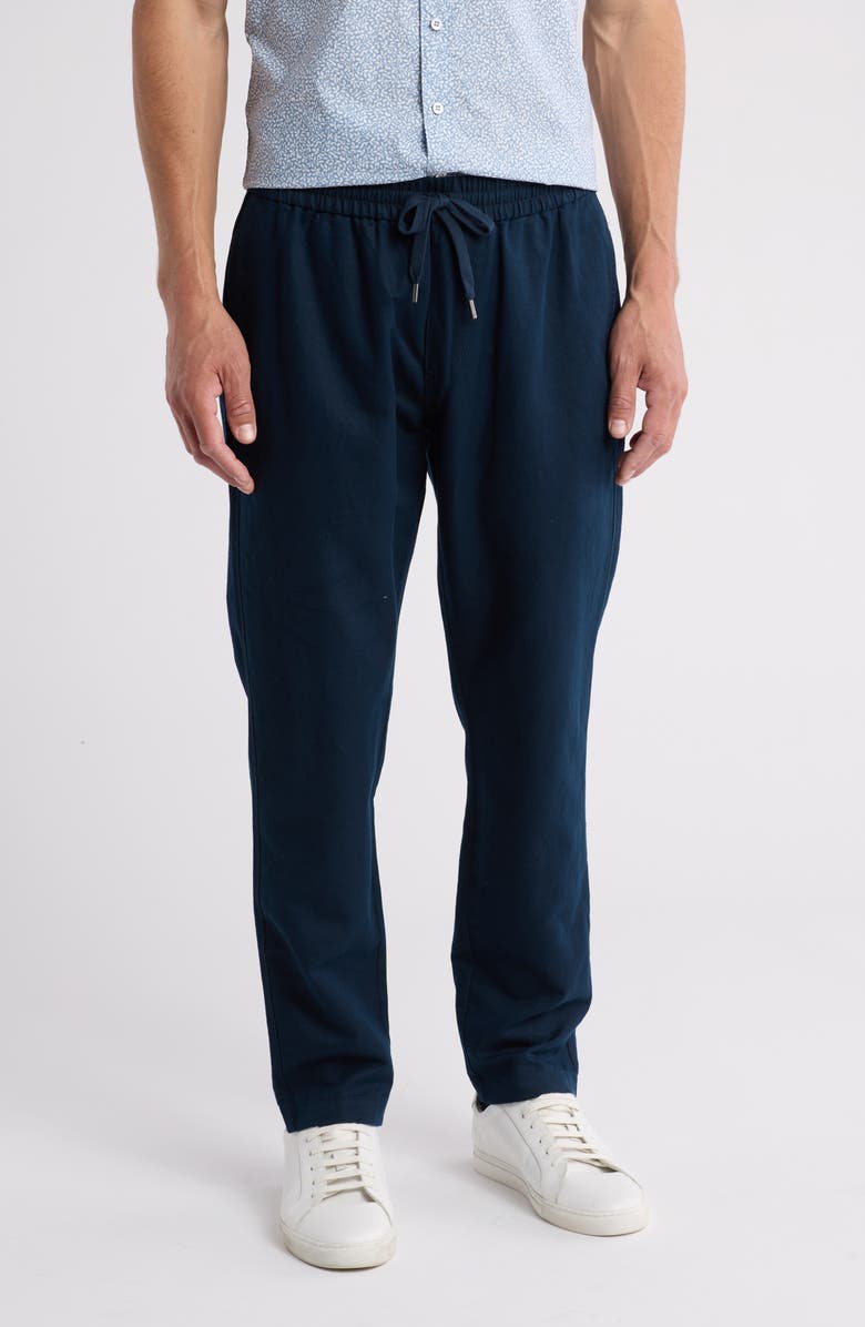 Rodd & Gunn Bryan Bay Linen Blend Pants, Main, color, Navy