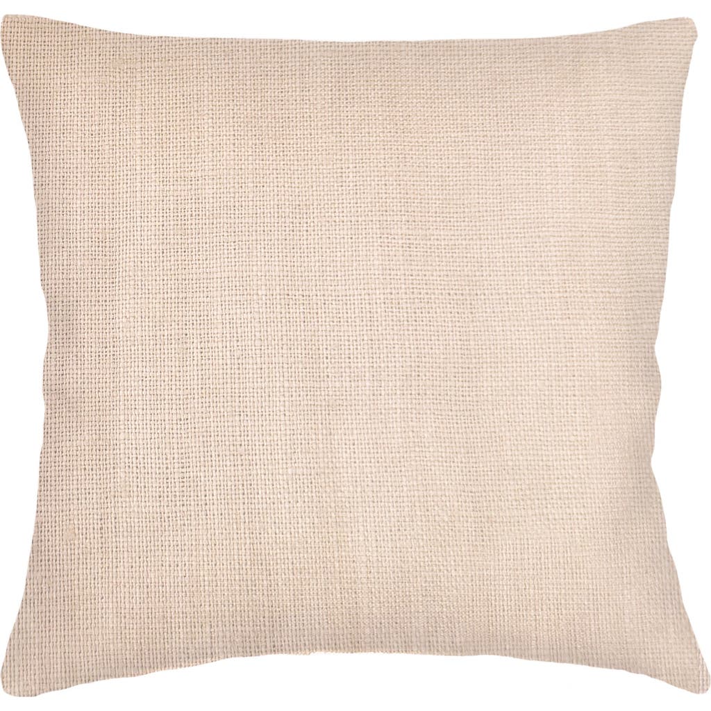 Anaya So Soft Linen Euro Pillow With Down Insert In Neutral