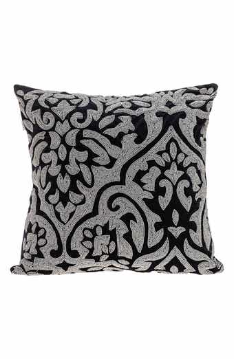 PARKLAND COLLECTION Carmela Beaded Velvet Throw Pillow