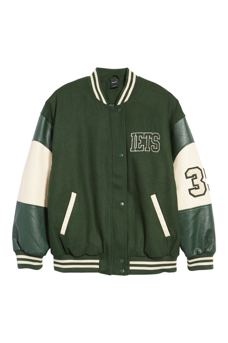 Varsity Jacket, Alternate, color, GREEN