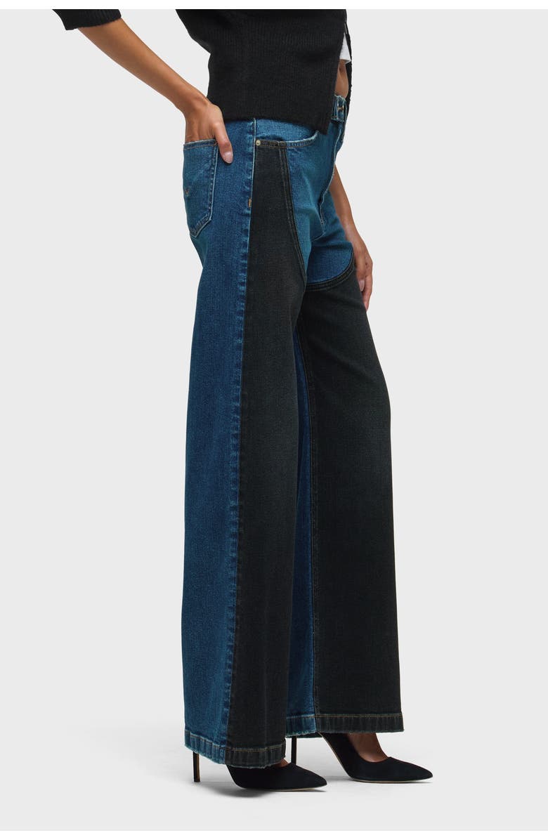 Hudson Jeans Jodie Hr Contrast Front Panel Wide Leg, Alternate, color, Mixture