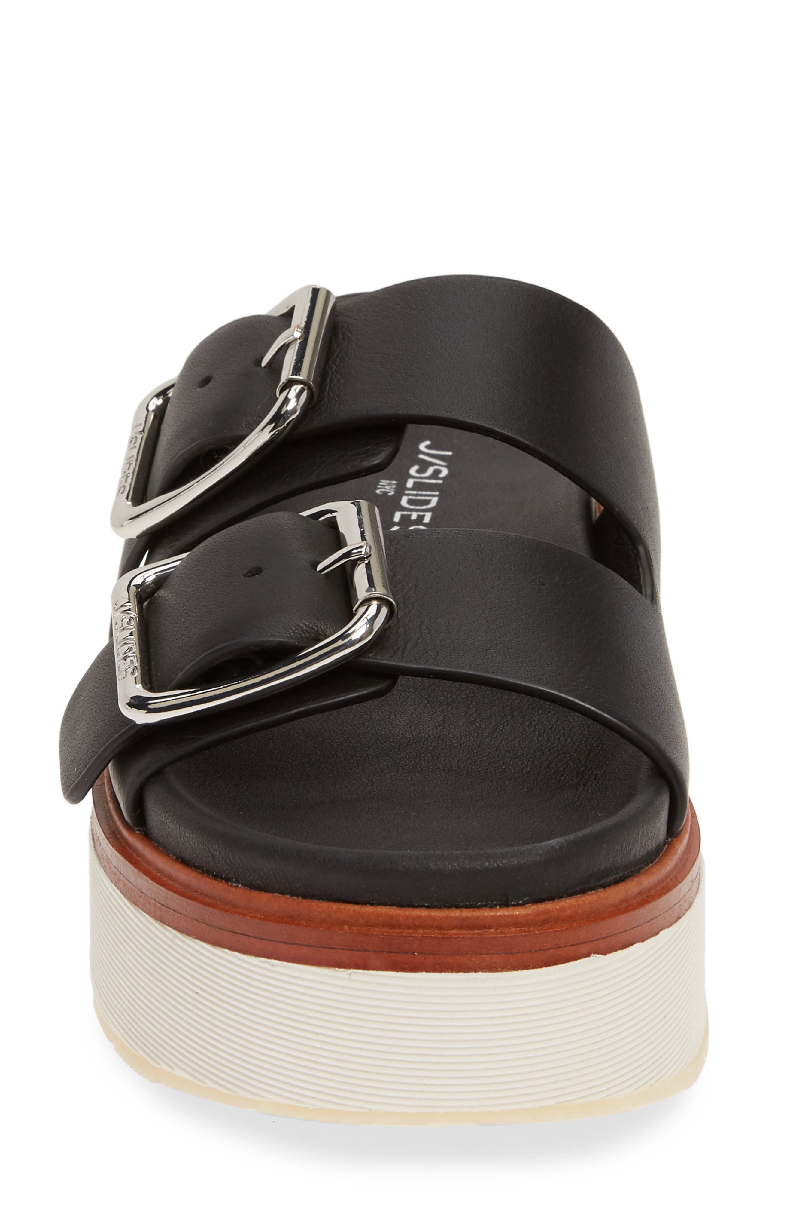 JSlides Bowie Platform Slide Sandal, Alternate, color, 