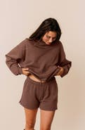 Ocio Women's Organic Cotton Teddy Oversized Hoodie