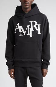 AMIRI Staggered Logo Graphic Hoodie