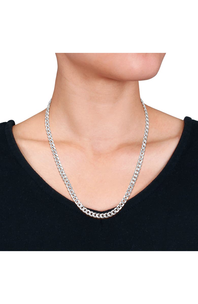 DELMAR Flat Curb Link Chain Necklace, 5.3mm, Alternate, color, 
