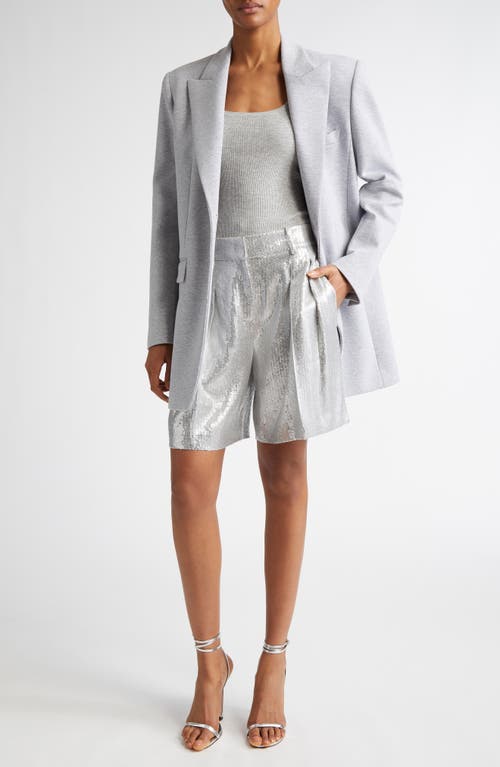Michael Kors Collection Pleated Sequin Shorts