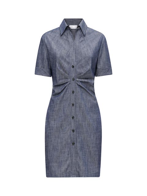 Ondine Tucked Waist Shirtdress