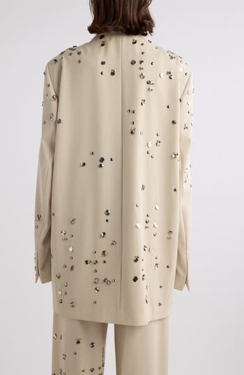 【Dries Van Noten】ブリンク ビス ダブルブレストブレザー Dries Van Noten Blink Embellished Double Breasted Wool