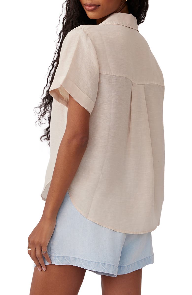 Bella Dahl Cuffed Short Sleeve Shirt, Alternate, color, 