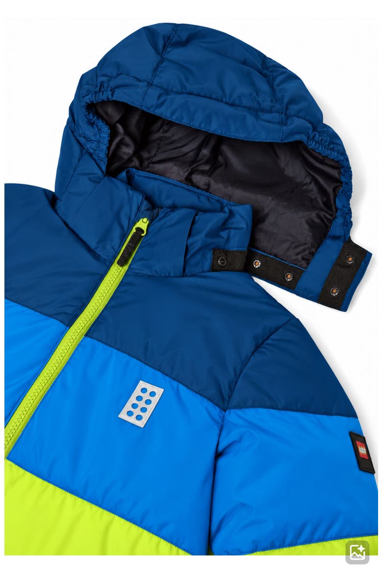 Kids' Winter Ski Jacket, Alternate, color, BLUE MULTI