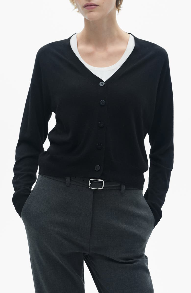 MANGO V-Neck Cardigan, Main, color, 