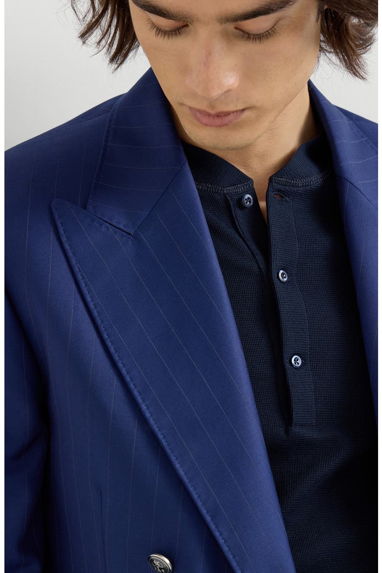 One-and-a-half breasted blazer, Alternate, color, Royale Blue