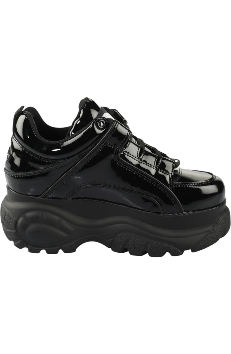 Buffalo Boots Classic Low Patent Leather Sneaker, Alternate, color, Black