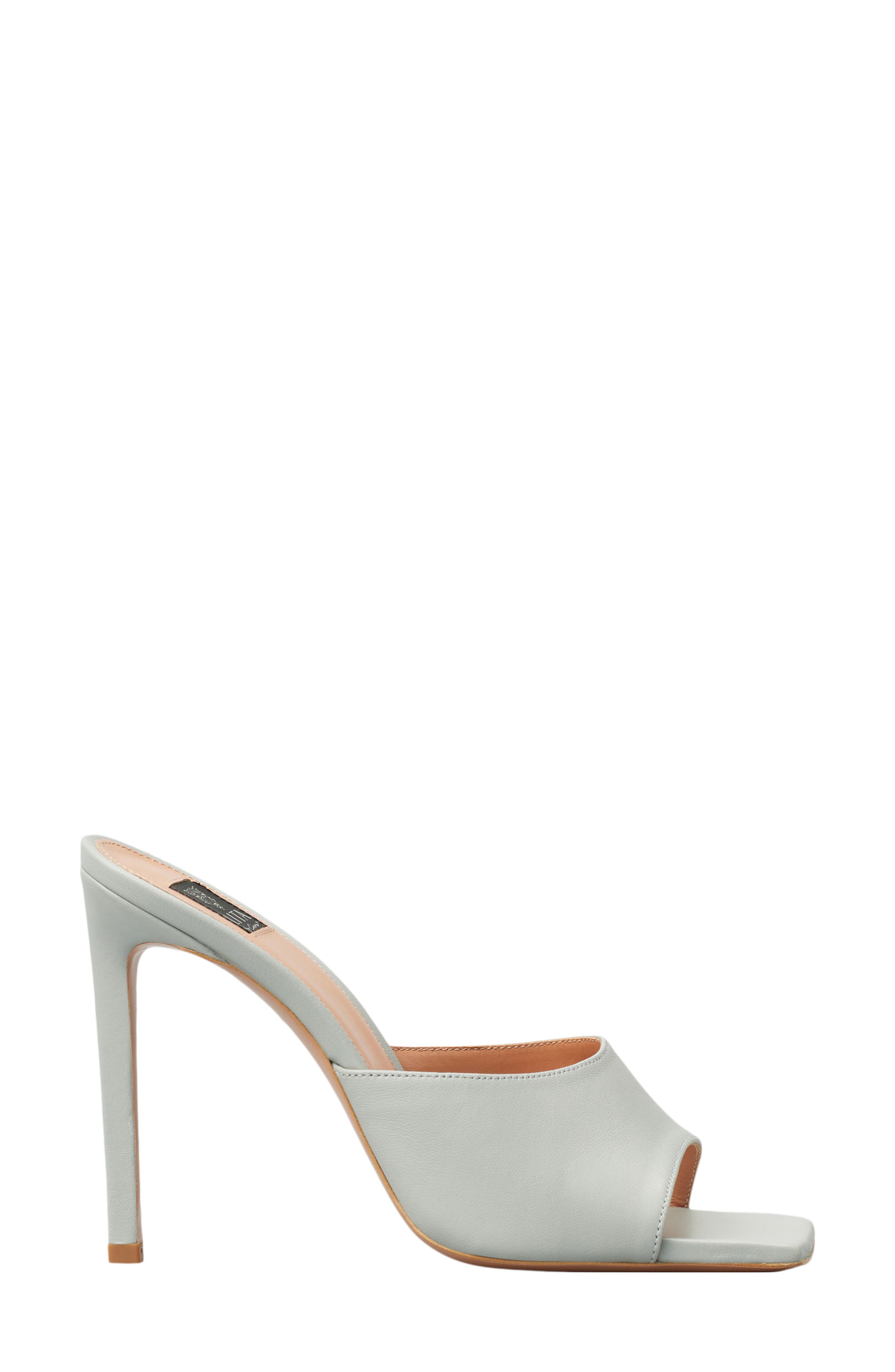 Solid Square Toe Slide Sandal, Alternate, color, GREY