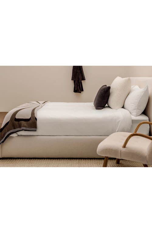 Barefoot Dreams Washed Duvet Cover In White
